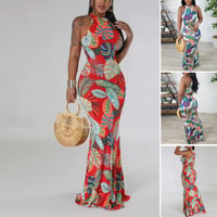 Casual Simplicity Floral Printing Dress