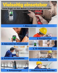 Sakerplus 5-in-1-Wandscanner