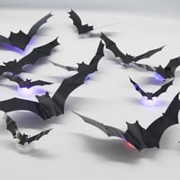 3D-fladdermusdesign LED-dekoration