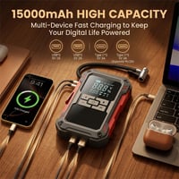 Kexon™ Portable Car Jump Starter and Tire Inflator All-in-One