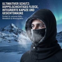 Fleece-Doppelschicht-Integrierte Mütze