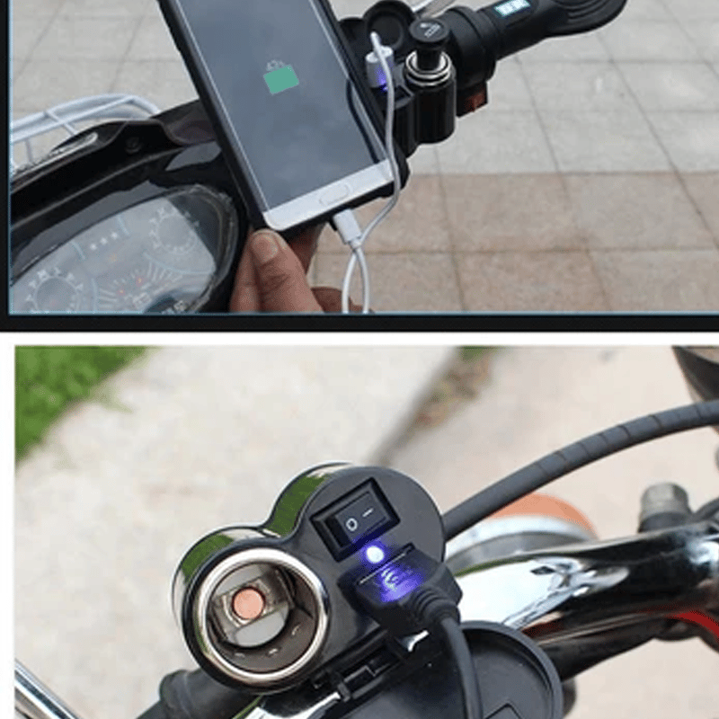 Motorcykel Multifunktionelladdningsplugg
