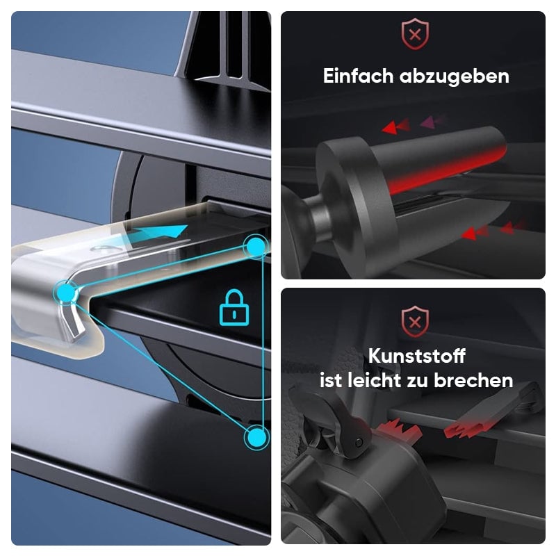 Neuer Handyhalter mit Haken für Lüftungsgitter