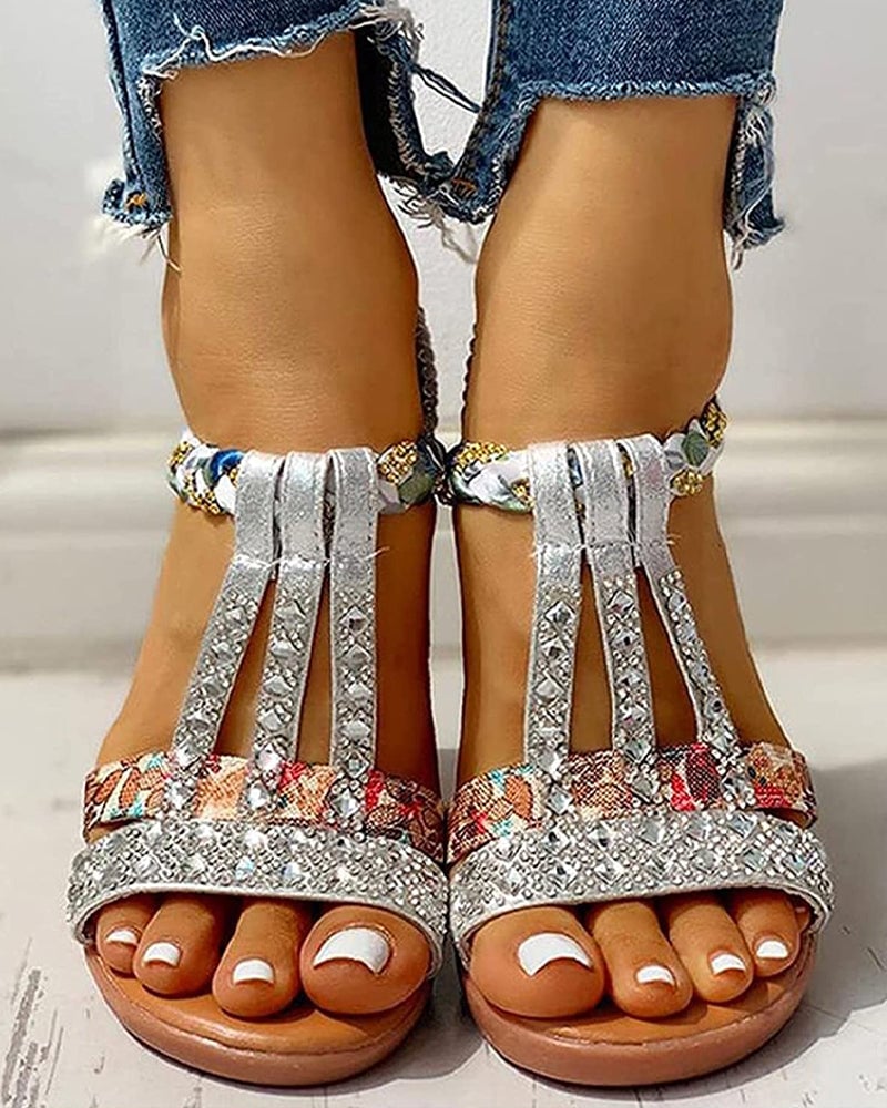 Boho Beach Wedge Sandals