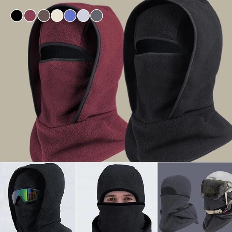 Outdoor Winter Warme Mütze mit Integrierter Halsbedeckung und Fahrradmaske