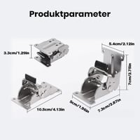 Saker 0-90-180 Grad Selbstsperr Klappscharnier Korrosionsbeständiger Unsichtbarer Verbinder
