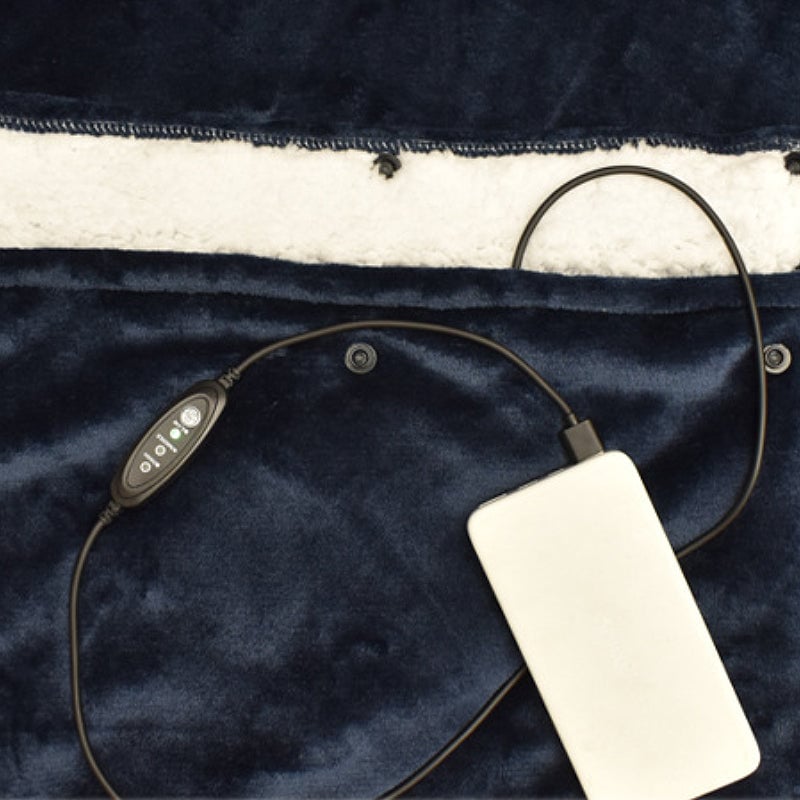 Beidseitig velour-heizender lässiger Hoodie