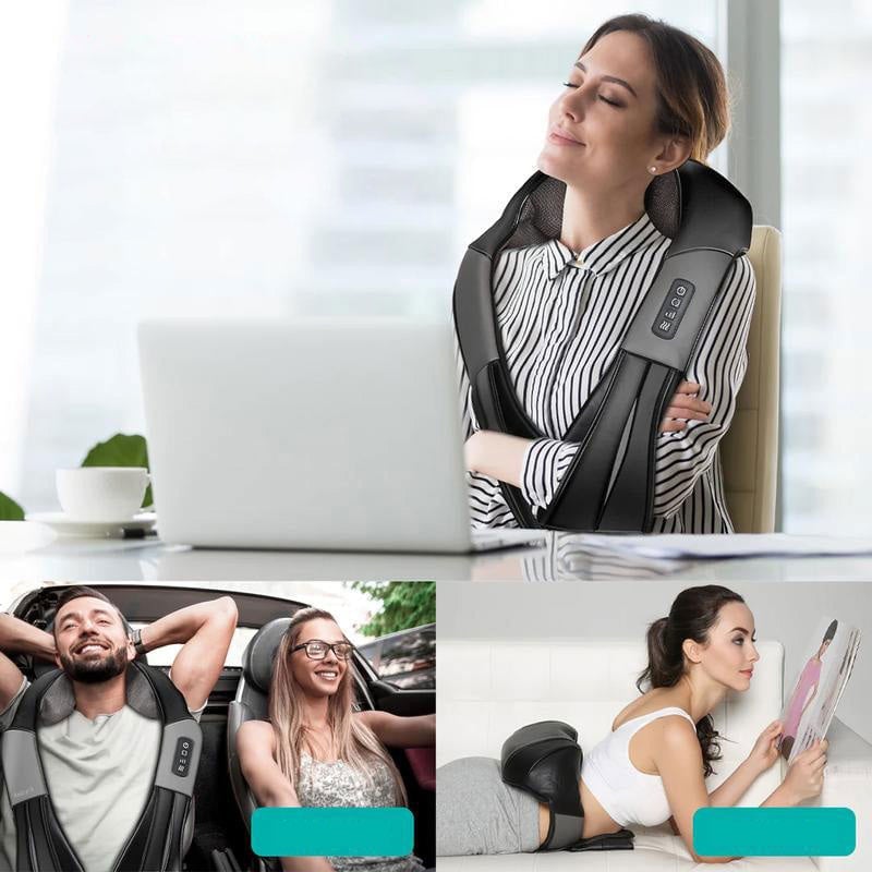 Nacken-, Schulter- und Rückenmassagegerät mit Wärmefunktion