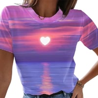 Lässiges 3D-T-Shirt für Damen
