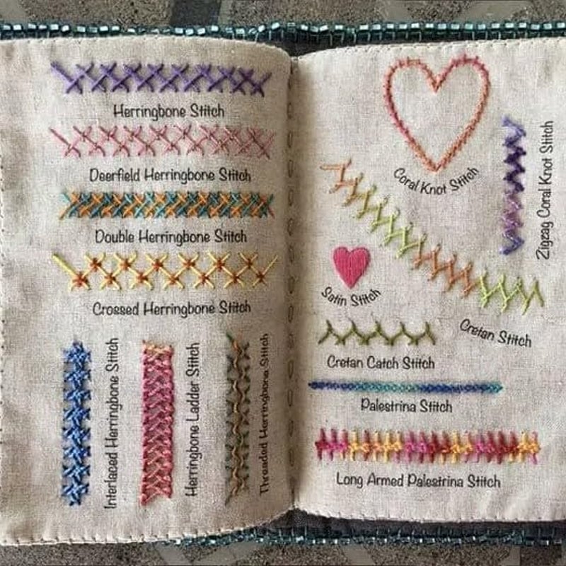 DIY Embroidery Stitch Book