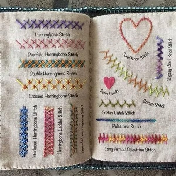 DIY Embroidery Stitch Book