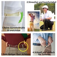 🎊Super Elastischer Schnallenfreier Gürtel für Damen und Herre🎊