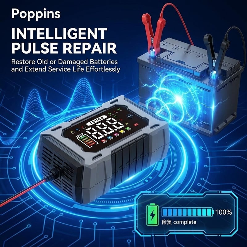 12V Smart Battery Charger Maintainer