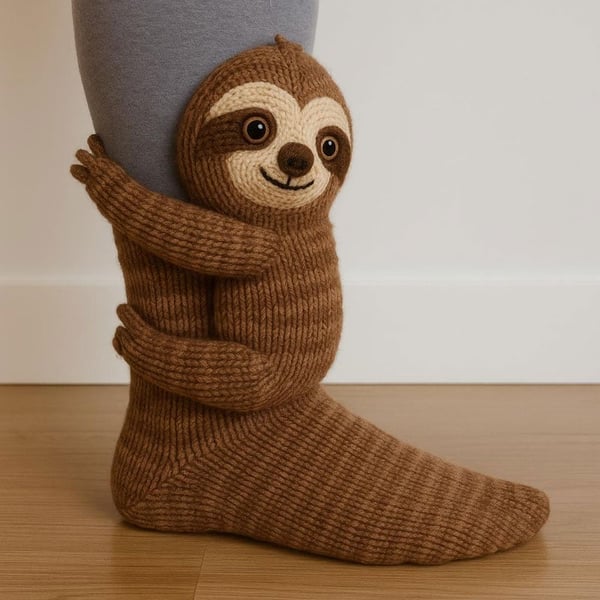 3D-gestrickte Tiersocken