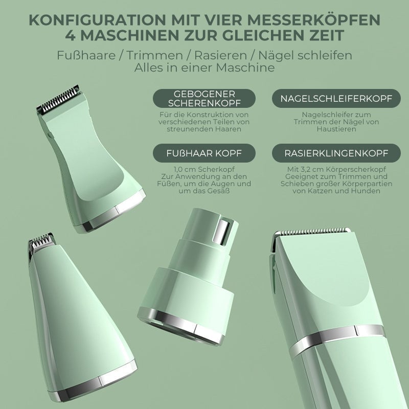 🎉4-in-1 Haustier-Rasierer
