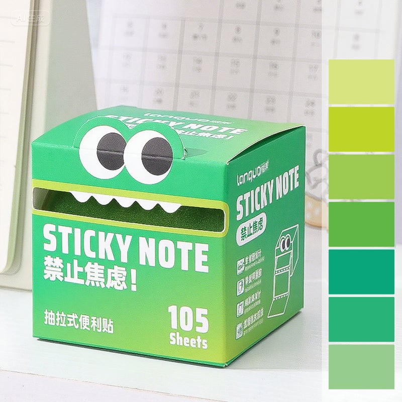 Colorful Self-Adhesive Pull-Out Memo Pads