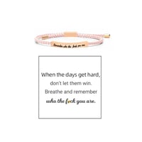 Geflochtenes, verstellbares Inspire-Armband