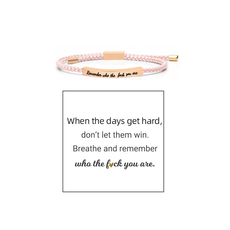 Geflochtenes, verstellbares Inspire-Armband