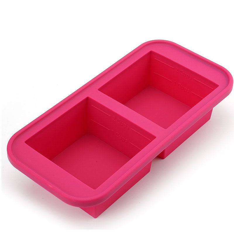 Silicone Freezer Storage Box with Lid