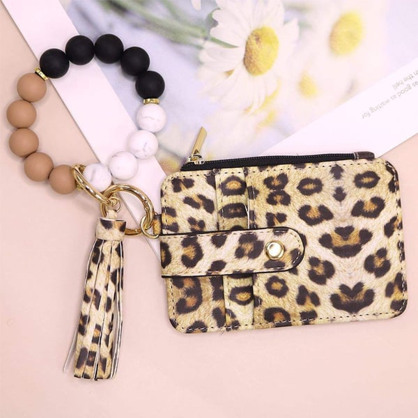 Upsell-Fashionable Silicone Keychain Wallet