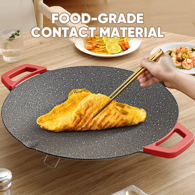 Non-Stick Electric BBQ Grill with Temperature Control