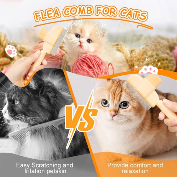 【Sale】 Self-cleaning Pet Flea Comb Grooming Brush