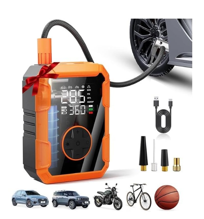 3-in-1 Emergency Jump Starter & Compressor System