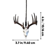 🦌Anhänger für den Rückspiegel aus einem Weißwedelhirsch-Schädel