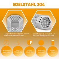 12' Pellet-Räucherrohr für alle Grills oder Räuchergeräte