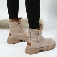 Modische Kurzschaft-Martinsstiefel mit seitlichem Reißverschluss