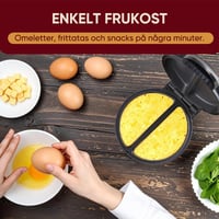 Elektrisk Omelettmaskin Med Dubbla Zoner