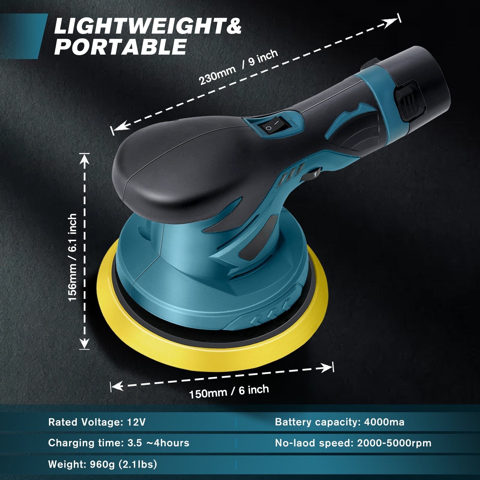Cordless Polishing Machine Kit for Car Detailing