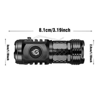Three-Eyed Monster Mini Flash Super Power Flashlight