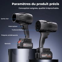 Séchoir à main puissant pour le nettoyage de la poussière de voiture