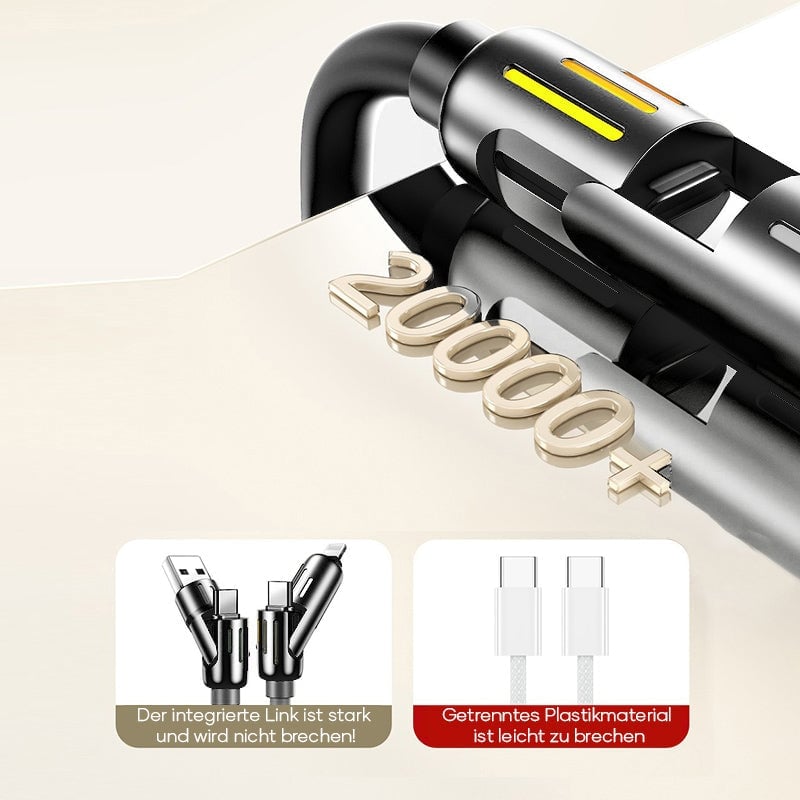 Saker 240 W 4-in-1 USB-C-Kabel