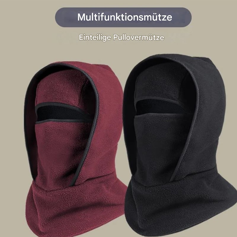 Outdoor Winter Warme Mütze mit Integrierter Halsbedeckung und Fahrradmaske