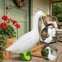 Charming Porch Goose Statue