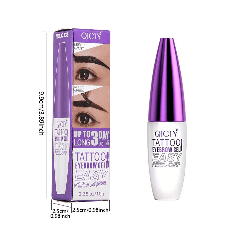 Peel-off eyebrow dye gel