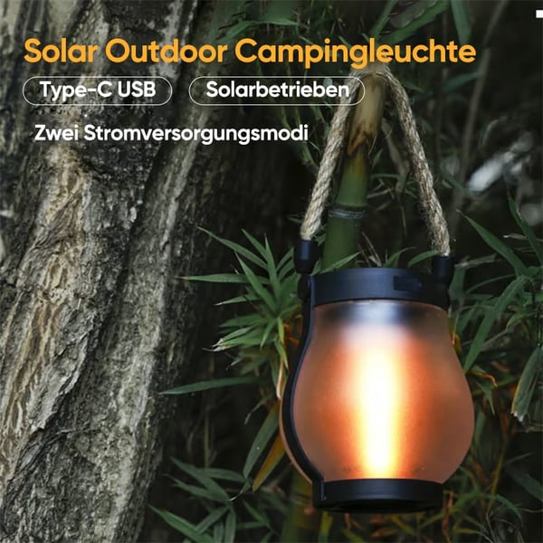 Hanfseil-Solarlichter