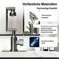 1080° Drehbarer Multifunktions-Wasserhahn aus Edelstahl