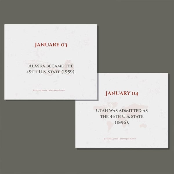 Today in History Perpetual Calendar