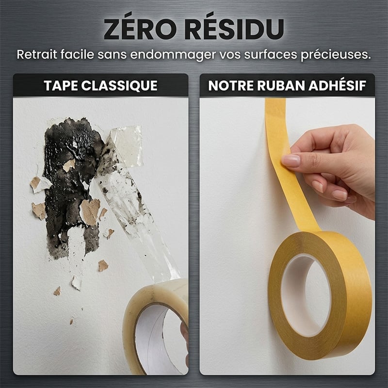 Ruban adhésif double-face puissant et imperméable