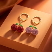 Cherry-Inspired Luxury Keychain Bag Charm