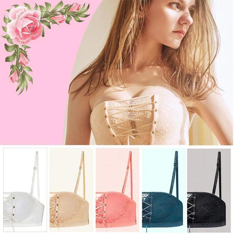 Bandeau in pizzo senza spalline