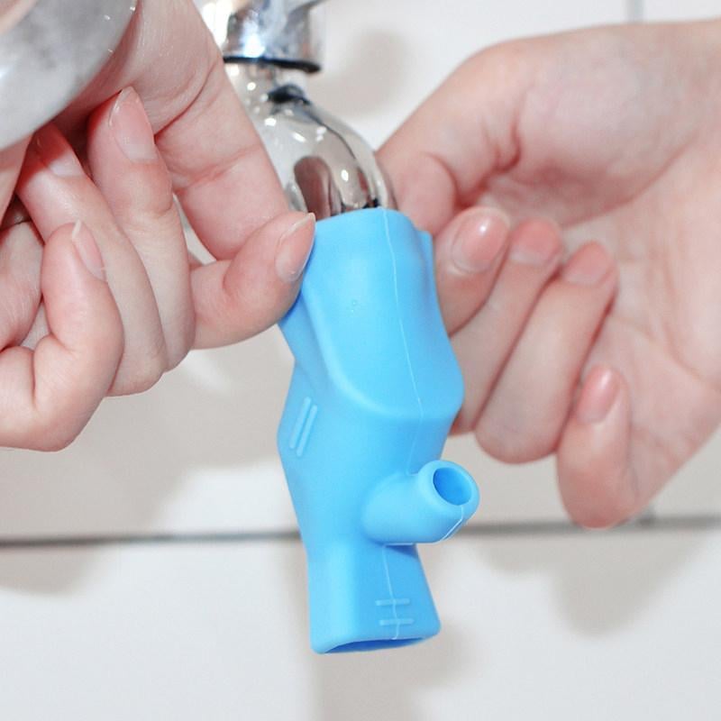 Silikon Doppelwasserhahn Verlängerung, 3 Stück-Geeignet für Kinder