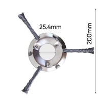 6 inch Steel Wire Brush Cutter Trimmer Head