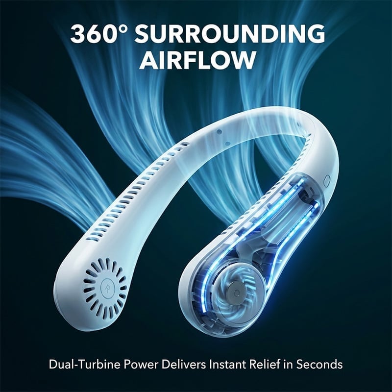Bladeless Mini Neck Fan
