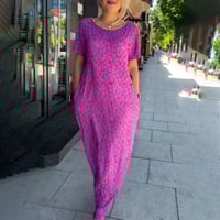 👗2024 Modisches Bedrucktes Kleid in Übergröße