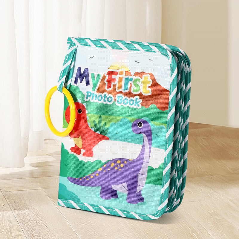 Min första babyfotobok med säker spegel