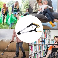 Sammenleggbar griper med 360° svingklype